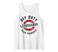 Vintage off Duty Lifeguards Salvare Te Stesso Viaggio Sorelle Vacay Canotta