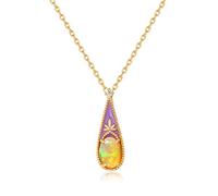 Vintage Old Classical Natural Opal Glaze Drops Craft Cipant S925 Plated 9K Articolo