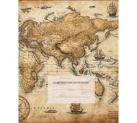 Vintage Old Map Composition Notebook - Ocean Routes & Compass - College Ruled: Lined Journal for Students - Ideal for Science, History, and Classroom Notes