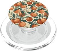 Vintage Orange Fruit and Blossom Botanical Pattern PopSockets PopGrip per MagSafe