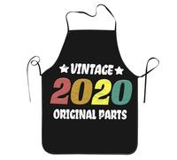 Vintage Original Parts 2020 Cool 5Th Birthday Donna Uomo Grembiule Resistente Grembiule da Cucina Lavabile in Lavatrice Grembiuli da Barbecue per Parrucchiere Bar Pittura