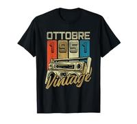 Vintage Ottobre 1951-75 Compleanno Anni Uomo Donna Maglietta