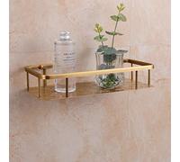 Vintage Ottone Bagno Rack Parete Rettangolare Doccia Caddy Shampoo Organizer