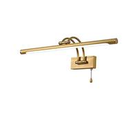 Vintage Ottone Specchio Luce Condotta per Bagno Ruotabile Specchio Anteriore Luce Mit Tirare Catena Interruttore Condotto 4000K Bagno Luci a Parete per L'Illuminazione Del Tavolo da Spogliare/Gold/75C