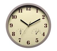 Vintage Outdoor Wall Clock - Large Outdoor Clocks | Decorative Accurate Waterproof | Vintage Wall Clock Thermometers Hygrometer | Art Decoration For Kitchen Patio Deck Pool Bedroom Living Room RV Gara