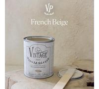 Vintage paint - Vernice Coprente, sostenibile ed Ecologica. Sicura anche per i Bambini, non contiene ingredienti naturali. Non necessita di carteggio ne di stesura Primer. Colore French Beige 700 ml