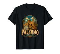 Vintage Palermo Italia Viaggio Souvenir Regalo Maglietta
