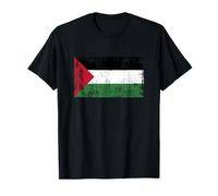 Vintage Palestinese Banner Fan Palestina Bandiera Retro Maglietta