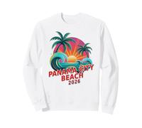 Vintage Panama City Beach 2026 Mamma Figlia Viaggio Surfer Felpa