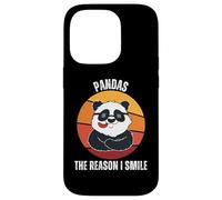 Vintage Pandas La Ragione Io Sorriso Retro Panda Amante Custodia per iPhone 14 Pro