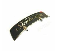 Vintage Parafango Anteriore Ottone Targa Sunbeam