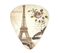Vintage Parigi Torre Eiffel Farfalla Plettri Chitarra Classica Triangolo Basso Acustico Ed Elettrica Plettri Per Chitarra Per Chitarra 12 Pezzi