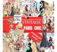 VINTAGE PARIS CHIC SCRAPBOOK PAPER: This is used in DIY JUNK JOURNALS, ORIGAMI, COLLAGE