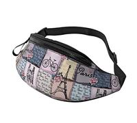 Vintage Paris Crossbody Bag Runner Piccolo Hip Running Sport Slim Alla Moda Per Jogging Escursionismo Donna