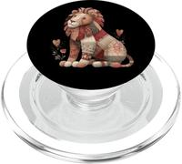 Vintage Patchwork Leone Con Cuori Nursery PopSockets PopGrip per MagSafe