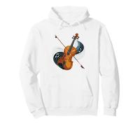 Vintage Patent Print Fiddle Instrument Classic Folk String Felpa con Cappuccio