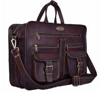 Vintage Pelle Messenger Laptop Bag Uomo Spalla Valigetta per Ufficio & Travl