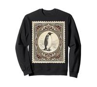 Vintage Penguin Antarctic Wildlife Felpa