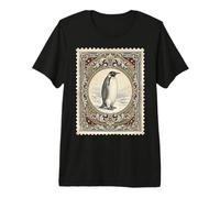 Vintage Penguin Antarctic Wildlife Maglietta Premium