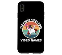 Vintage Penguin Il Mondo Ha Bisogno Di Più Videogiochi Amante Custodia per iPhone XS Max