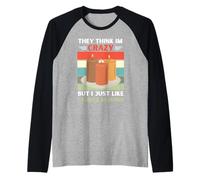 Vintage Pensano Che Im Crazy But I Just Like Candele Making Maglia con Maniche Raglan