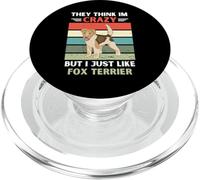 Vintage pensano che io sia pazzo, ma mi piace proprio il cane Fox Terrier PopSockets PopGrip per MagSafe