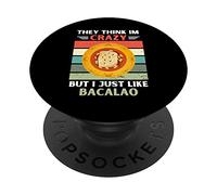 Vintage pensano che io sia pazzo, ma mi piace solo Bacalao Lover PopSockets PopGrip Adesivo