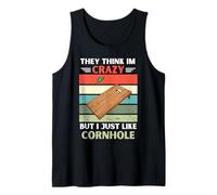 Vintage pensano Che io Sia Pazzo, ma Mi Piace Solo Cornhole Canotta