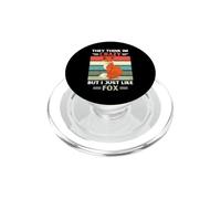 Vintage Pensano che io sia pazzo ma mi piace solo Fox Lover PopSockets PopGrip per MagSafe