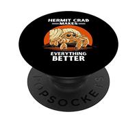 Vintage pensano che io sia pazzo, ma mi piace solo il granchio eremita PopSockets PopGrip Adesivo