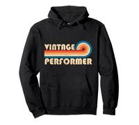 Vintage Performer Job Title Birthday Idea Felpa con Cappuccio