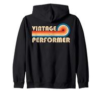 Vintage Performer Job Title Birthday Idea Felpa con Cappuccio