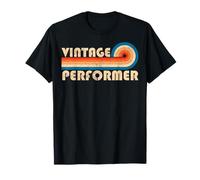 Vintage Performer Job Title Birthday Idea Maglietta