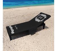 Vintage Personalizzato Telaio Iniziali - Lunghezza Intera Lettino Solare Telo