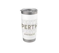 Vintage Perth Australia Bicchiere termico in acciaio inox doppia parete