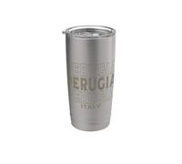Vintage Perugia Italia Bicchiere termico in acciaio inox doppia parete