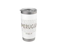 Vintage Perugia Italia Bicchiere termico in acciaio inox doppia parete
