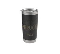 Vintage Perugia Italia Bicchiere termico in acciaio inox doppia parete