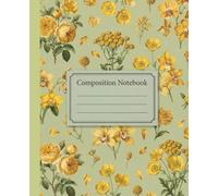 Vintage Petals Aesthetic Composition Notebook: 130 College Ruled Sheets for Academic Tasks and Creative Thoughts Standard Size 7.5 x 9.25 Inch