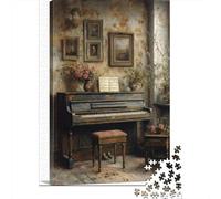 Vintage Piano Room Puzzle Giochi 1000 Pezzi Regalo Per Amore E Amico Arte Interesting Puzzle Adulti Foto 70x50cm/1000pcs