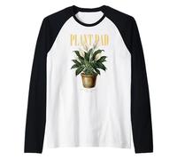 Vintage Pianta di Giglio della Pace papà Natura Flora Gi Maglia con Maniche Raglan