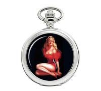 Vintage Pin-up Girl Full Hunter Orologio da tasca
