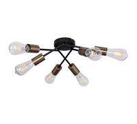 VINTAGE plafoniera illuminazione sala da pranzo lampada ottone antico nero