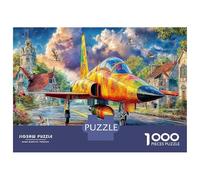Vintage Plane on Water 1000 Pezzi Puzzle Classici Per Adulti E Bambini ≥14 Anni Giochi Educativi Aviation Art Per Appassionati Esperti Decorazione Casa Imparo Logica Visualizzazione 70x50cm/1000pcs