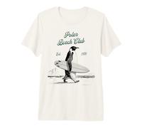 Vintage Polar Beach-Club Pinguino Surfer Maglietta Premium
