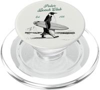 Vintage Polar Beach-Club Pinguino Surfer PopSockets PopGrip per MagSafe