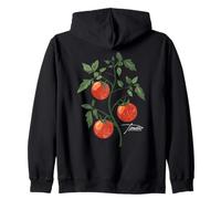 Vintage Pomodoro Pianta Illustrazione Pomodoro Classico Felpa con Cappuccio