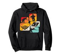 Vintage Pool Billiard Men Billiards Players 8 Ball Gifts Felpa con Cappuccio
