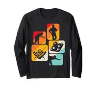 Vintage Pool Billiard Men Billiards Players 8 Ball Gifts Maglia a Manica