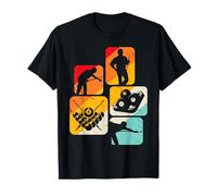 Vintage Pool Billiard Men Billiards Players 8 Ball Gifts Maglietta